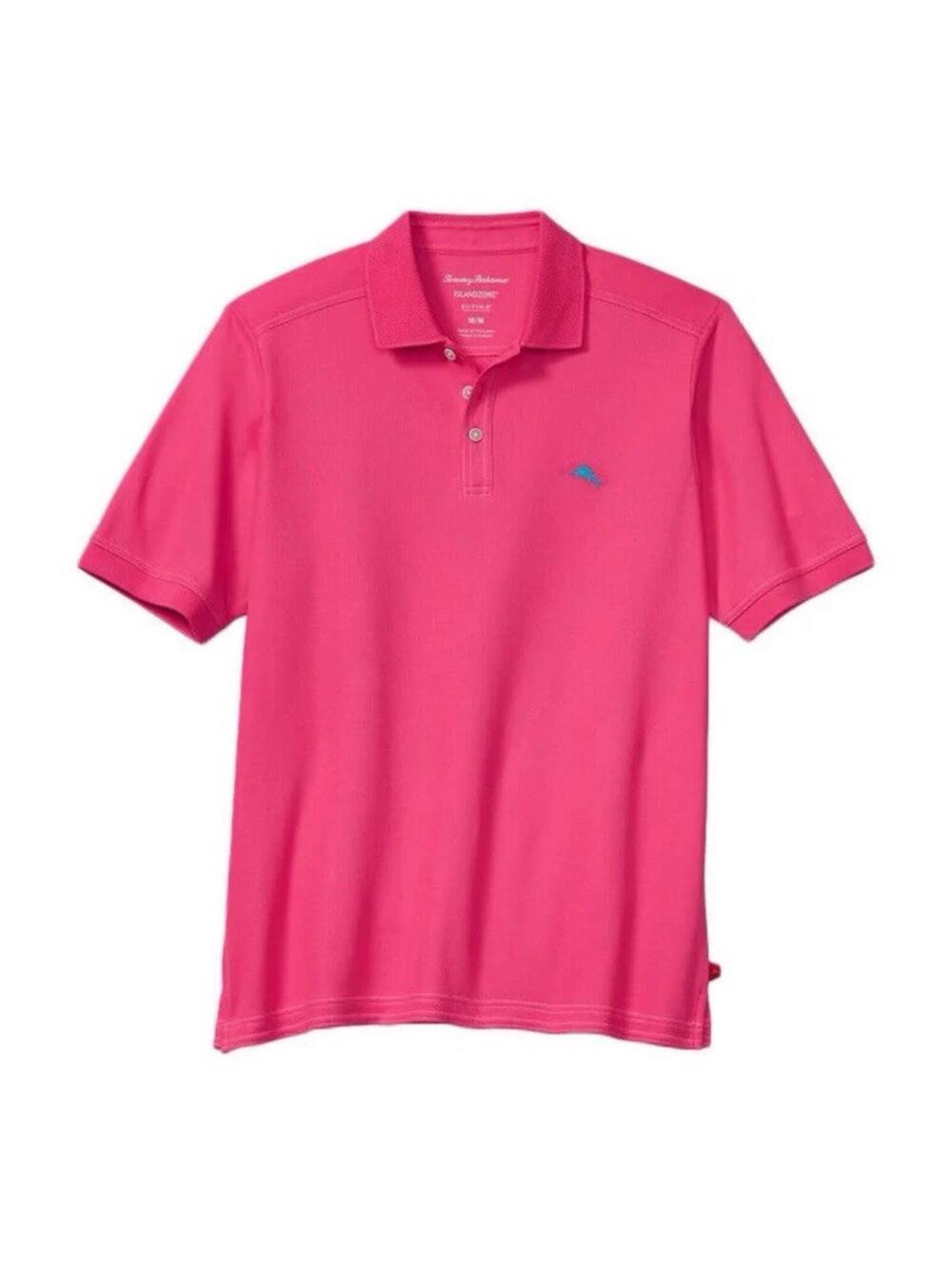 TOMMY BAHAMA Men’s Big & Tall Emfielder Polo in Deep Fuschia-Size 2XB